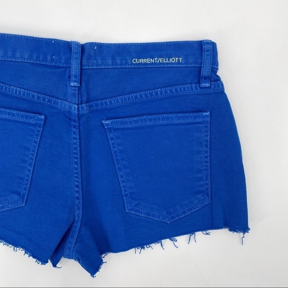 NEW! The Boyfriend Short in Blue with Raw Hem - Picture 9 of 15